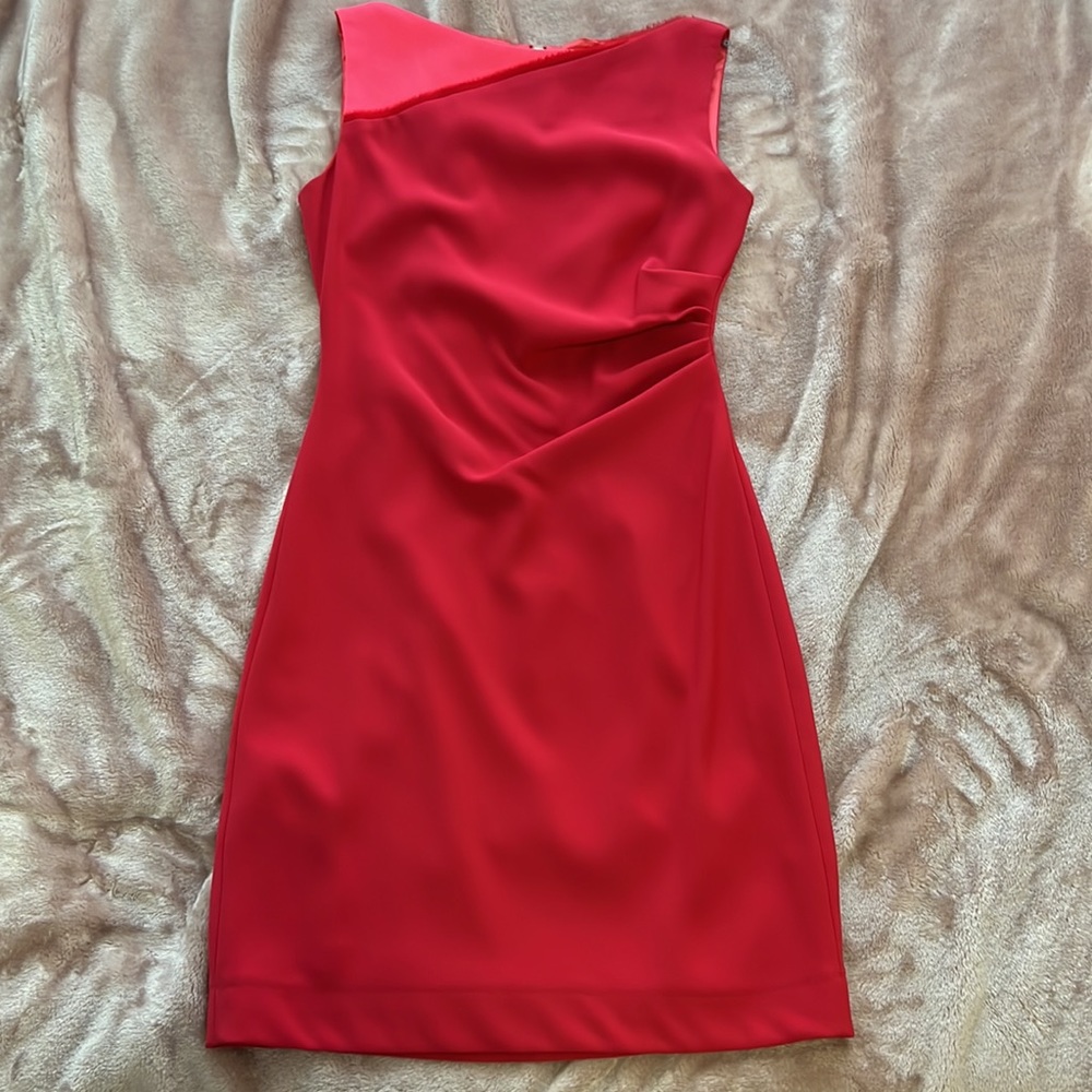 Red T Tahari dress